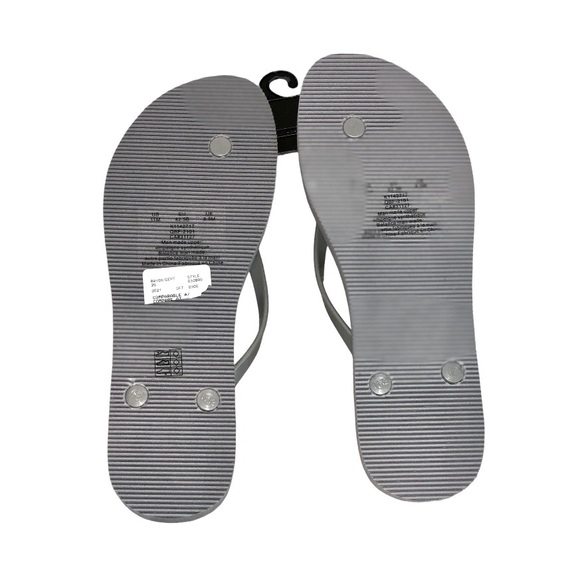 NWT - DKNY Sandals Flip Flops Grey - Picture 2 of 2